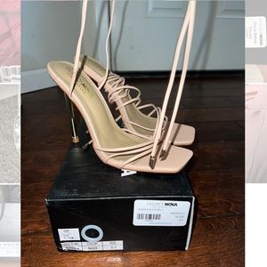 Fashion Nova heels, Color: nude, Size: 8.5